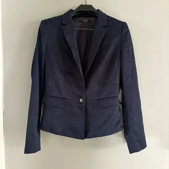 Tahari Blue Blazer Tailored Suit Jacket size 10 - Picture 1 of 12